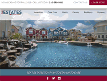 Tablet Screenshot of estatesatsanantonio.com